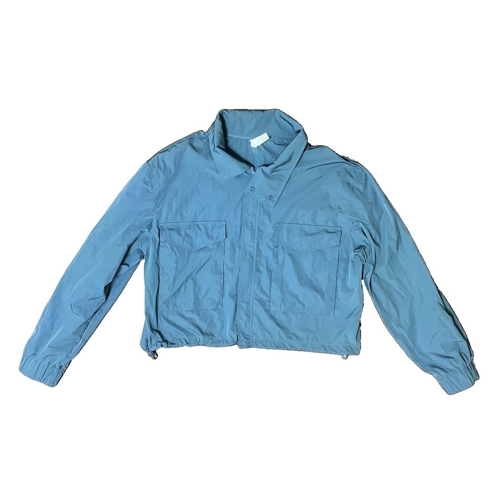 Yogalicious Radiant Commuter Windbreaker Jacket Womens L Slate Blue